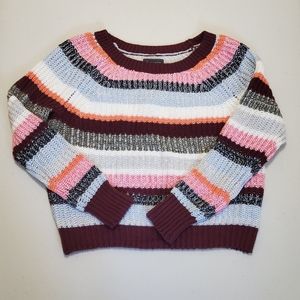 Abercrombie Cable Pointelle Boat Neck Sweater
